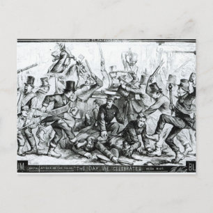 Carte Postale Le jour que nous célébrons, de 'Harpers Weekly'186