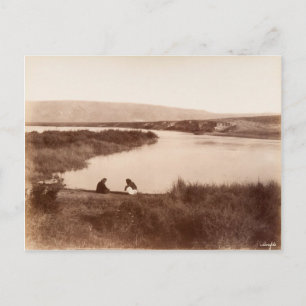 Carte Postale Le Jourdain, près de la mer de Galilée