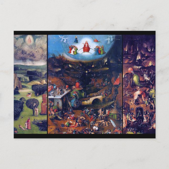 Carte Postale Le jugement Dernier, Bosch (Devant)