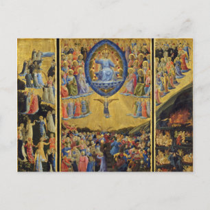 Carte Postale Le jugement Dernier sur l'autel ailé par Fra Angel