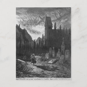 Carte Postale Le Juif errant dans le cimetière