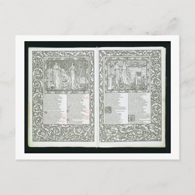 Carte Postale Le 'Kelmscott Chaucer', publié en 1896 par le Kel (Devant)