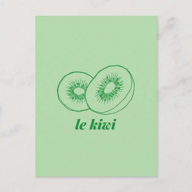 Carte Postale le kiwi (Devant)