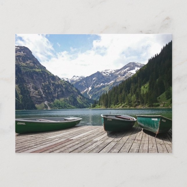 Carte Postale Le lac alpin (Devant)