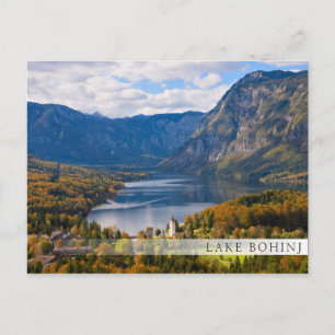 Carte Postale Le lac Bohinj en Slovénie en automne