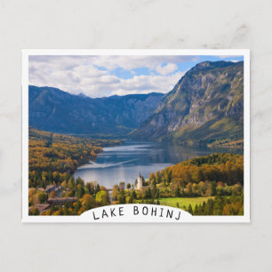 Carte Postale Le lac Bohinj en Slovénie en automne