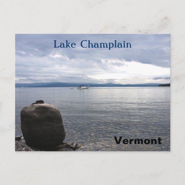 Carte Postale Le lac Champlain Vermont (Devant)