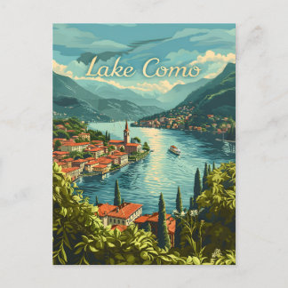 Carte Postale Le lac de Côme