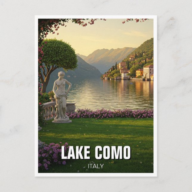 Carte Postale Le Lac de Côme Italie Voyage (Devant)