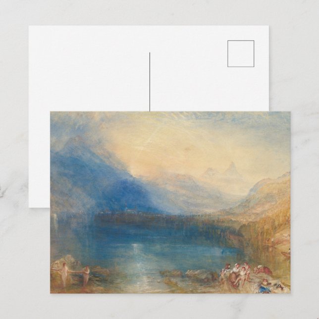 Carte Postale Le lac de Zug, JMW Turner (Devant / Derrière)