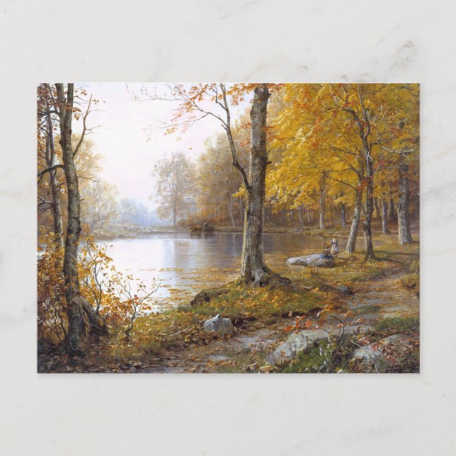 Carte Postale Le lac Forest à Automn (Devant)