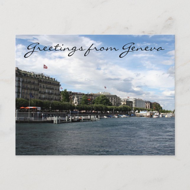 Carte Postale le lac geneva (Devant)
