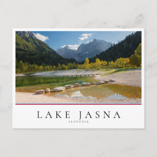 Carte Postale Le lac Jasna dans les Alpes slovènes à l'automne