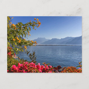 Carte Postale Le lac Montreux, Suisse