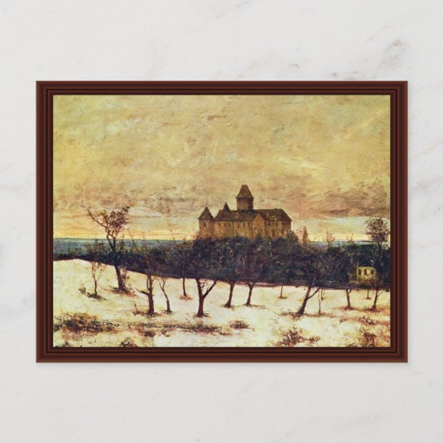 Carte Postale Le Lac Neuchâtel Par Courbet Gustave (Devant)