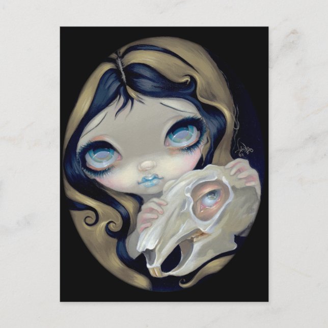 Carte postale "Le lapin blanc ressuscité" (Devant)