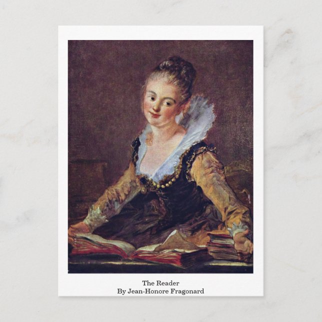 Carte Postale Le Lecteur De Jean-Honore Fragonard (Devant)