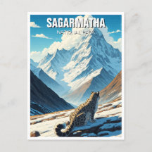 Le léopard des neiges du parc national de Sagarmat