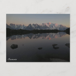 Carte Postale Le lever du soleil du Lac de Cheserys Chamonix