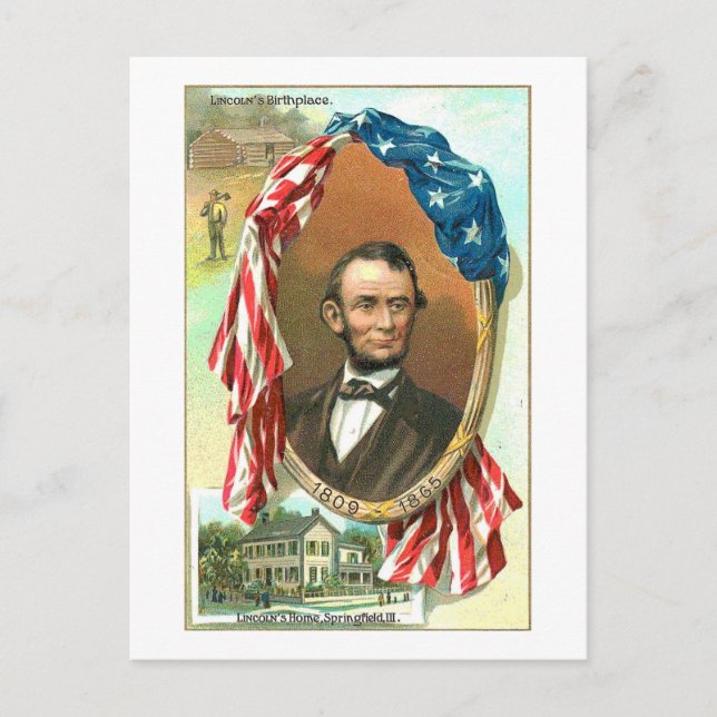 Carte Postale Le lieu de naissance de Lincoln (Devant)