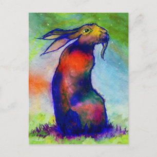 Carte Postale -Le Lièvre Sauvage-