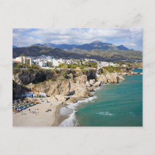Carte Postale Le littoral de Nerja en Espagne