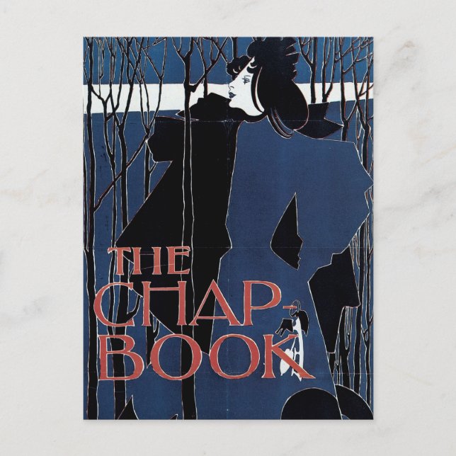 Carte Postale Le livre de poche ~ Dame bleue (Devant)