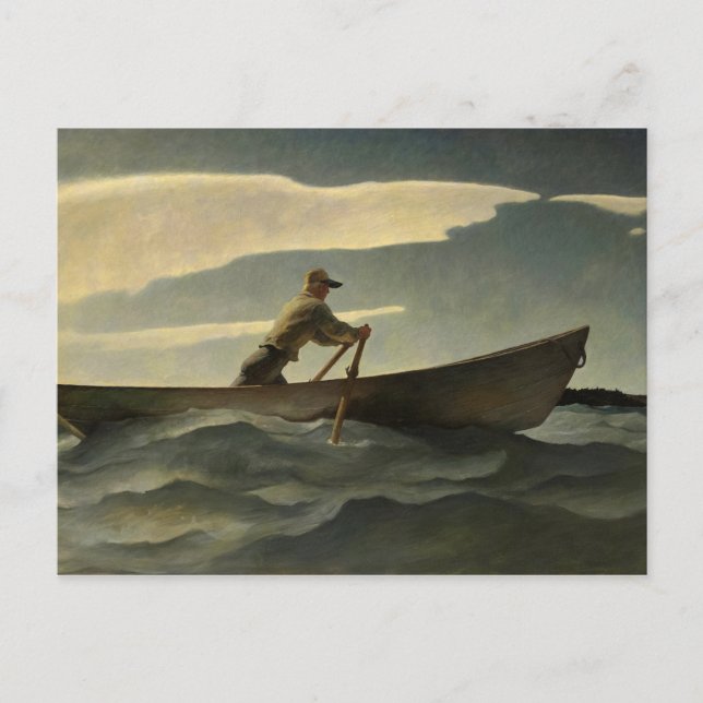 Carte Postale Le Lobsterman, The Doryman par N. C. Wyeth (Devant)