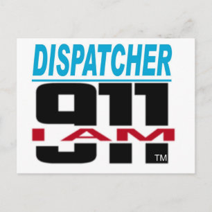 Carte Postale Le logo de I Am 911 pour Fire, EMS, Dispatch!