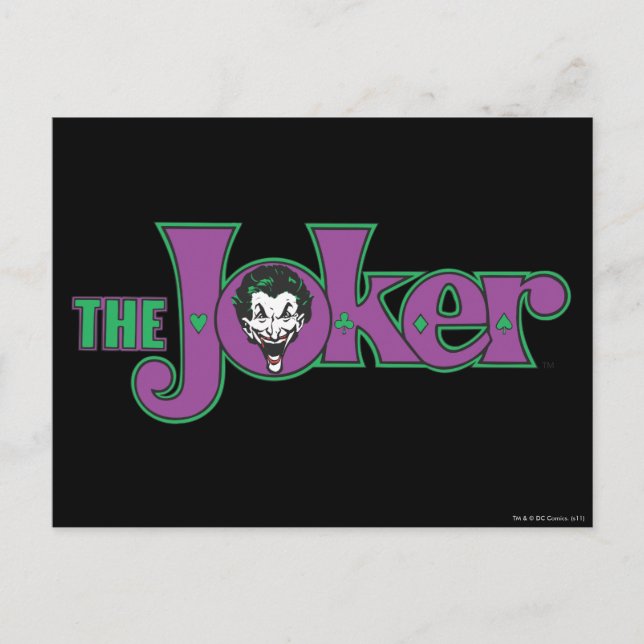 Carte Postale Le logo de Joker (Devant)