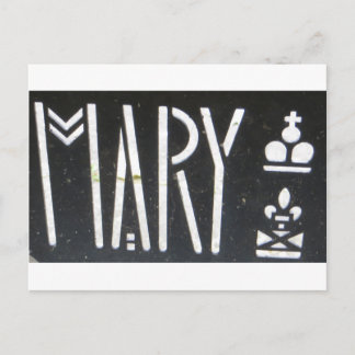 Carte Postale Le logo de Mary Queen of Scots à la clôture de Pro
