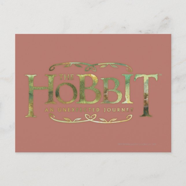 Carte Postale Le logo Hobbit vert (Devant)