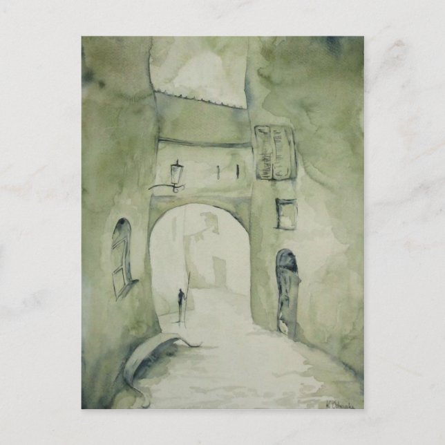 Carte Postale le long des rues (Devant)