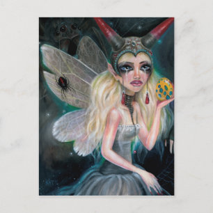 Carte Postale Le long vint une araignée