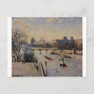 Carte Postale Le Louvre par Camille Pissarro