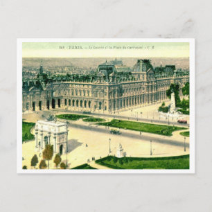 Carte Postale Le Louvre, Paris, France Vintage