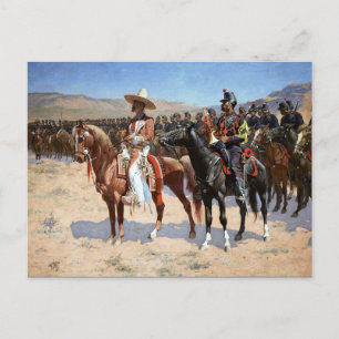 Carte Postale Le major mexicain de Frederic Remington (1889)