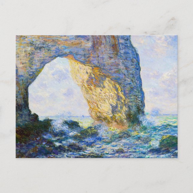 Carte Postale Le Manneport, Arc Rocheux à l'ouest d'Etretat Mone (Devant)