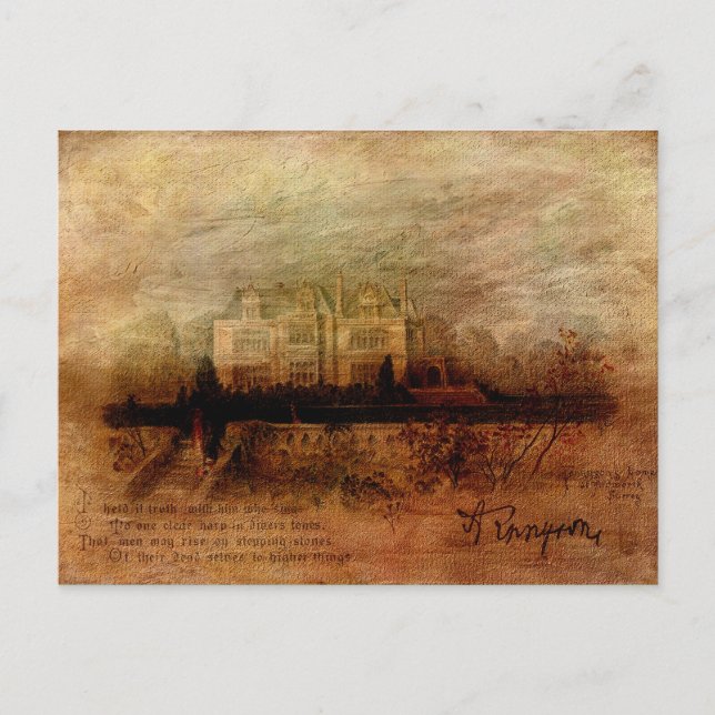 Carte Postale Le manoir de Tennyson (Devant)
