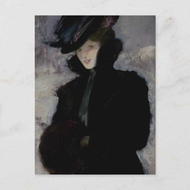 Carte Postale Le Manteau De Fourrure (Devant)
