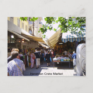 Carte Postale Le marché crétois d'Héraklion