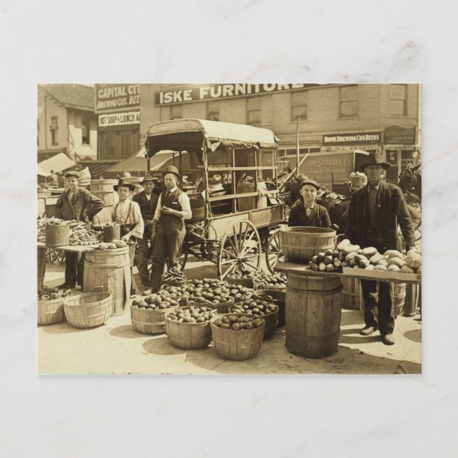 Carte Postale Le marché d'Indianapolis (Devant)