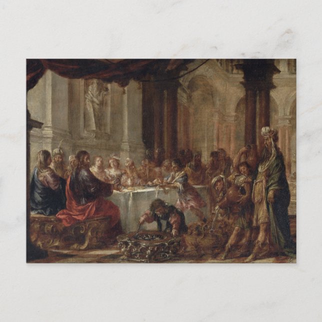 Carte Postale Le mariage à Cana, 1660 (Devant)