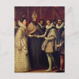 Carte Postale Le mariage de Catherine de Medici