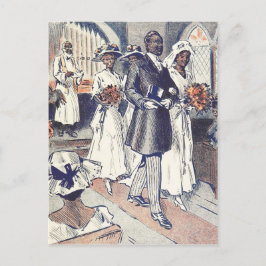 Carte Postale Le Mariage de Mlle Samantha Johnson