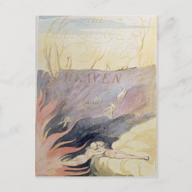 Carte Postale Le mariage du ciel et de l'enfer (Devant)