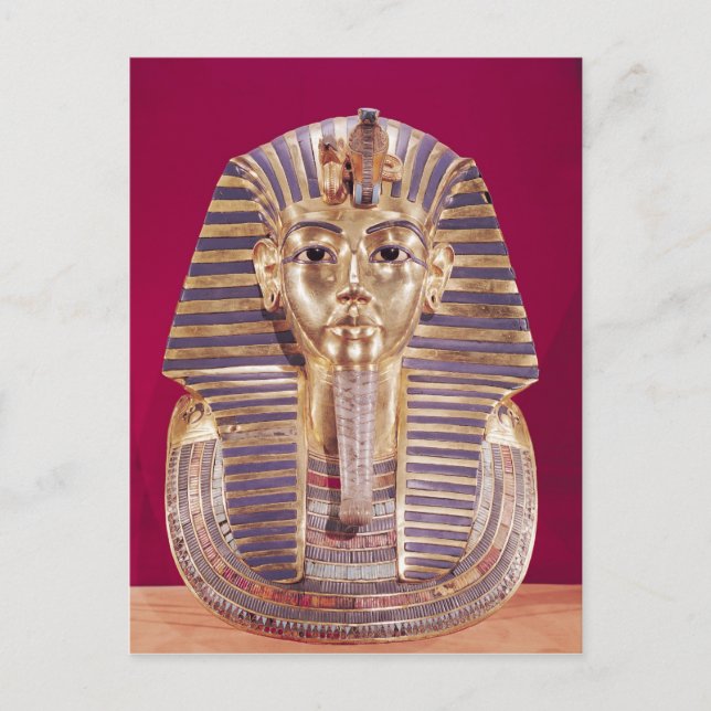 Carte Postale Le masque funéraire de Toutankhamon (Devant)