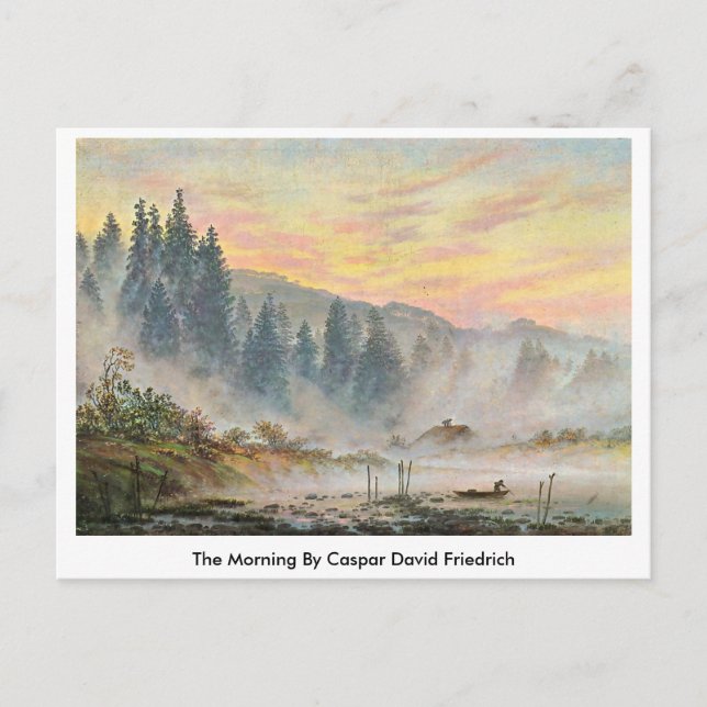 Carte Postale Le Matin De Caspar David Friedrich (Devant)
