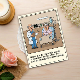 Carte Postale Le médecin annonce de mauvaises nouvelles au patie