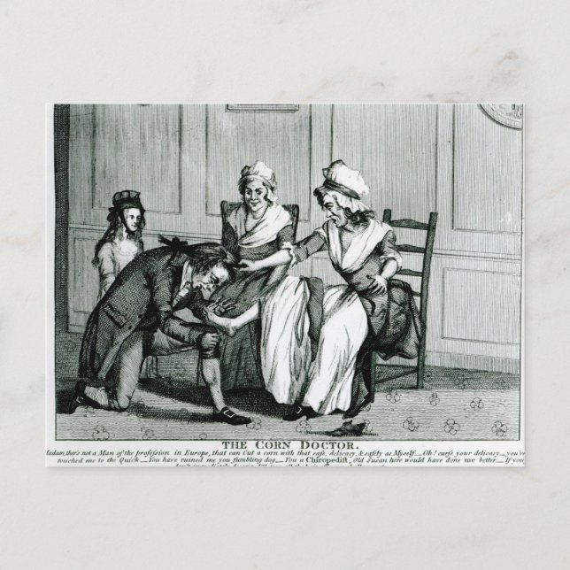 Carte Postale Le médecin du maïs, 1793 (Devant)